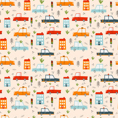 Cute City Cars Adhesive Vinyl 1379 - Donkey Craft Vinyl