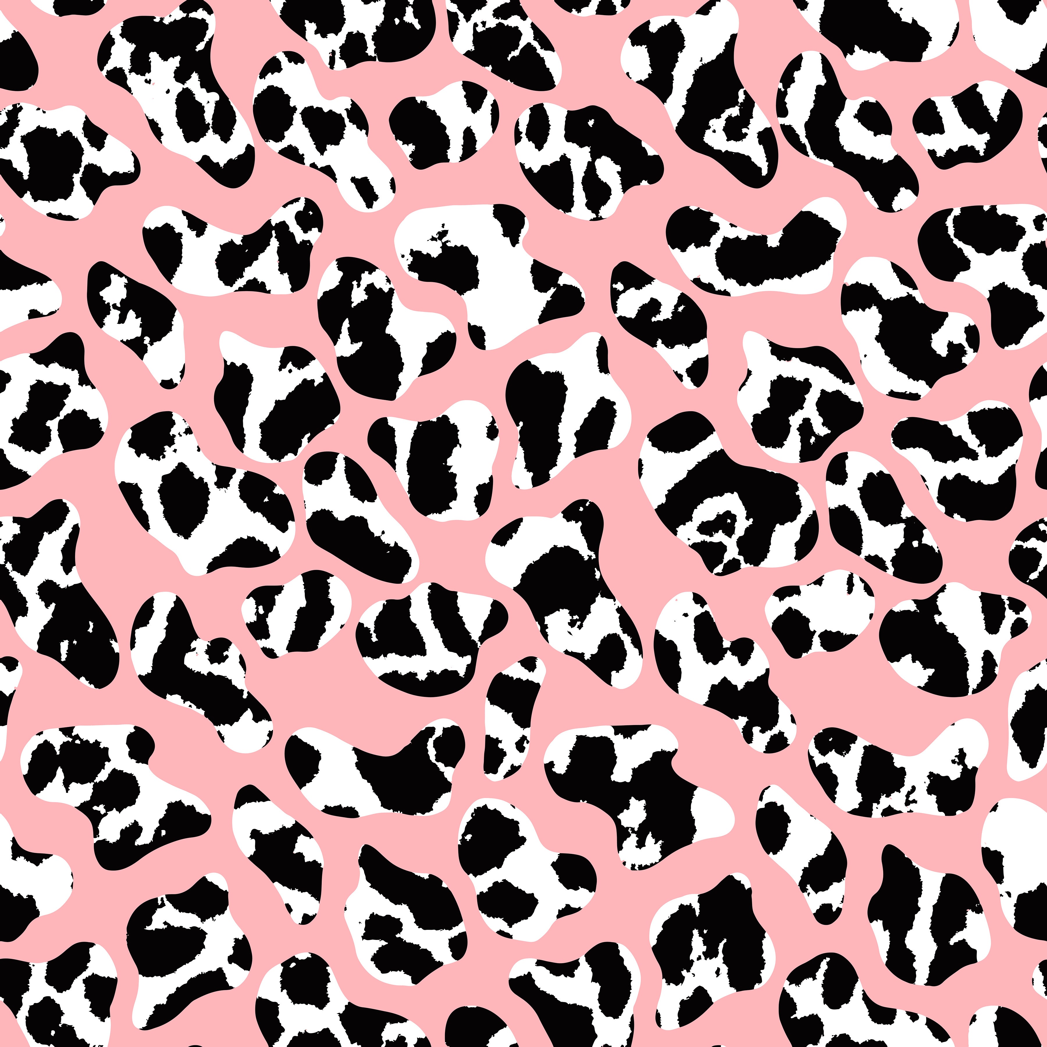 Pink Cow Print Patterned HTV 1463 - Donkey Craft Vinyl