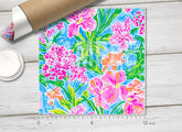 Lilly Inspired Pattern Adhesive Vinyl L155 - Donkey Craft Vinyl