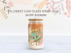 St. Patrick’s Day UV DTF Wrap | Lucky Vibes Glass Sticker UV090