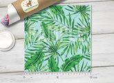 Tropical Green Palm Leaf Pattern Adhesive Vinyl 1323 - Donkey Craft Vinyl