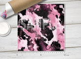 Pink Glitter Cow Print Adhesive Vinyl 1729 - Donkey Craft Vinyl