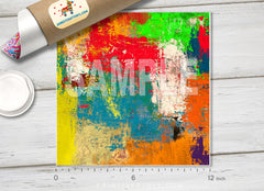 Colorful Grunge Texture Adhesive Vinyl Adhesive Vinyl 1305