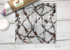 Barbed Wire Adhesive Vinyl 1678