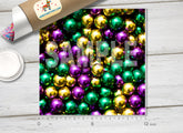 Mardi Gras Metallic Beads HTV 1649 - Donkey Craft Vinyl
