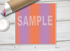 Halloween Color Vertical Stripes Adhesive Vinyl 1666