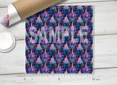 Magical Castle Fireworks Pattern Adhesive Vinyl 1744