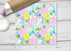 Lilly Inspired Pattern Adhesive Vinyl L154 - Donkey Craft Vinyl