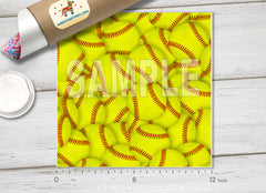 Softball Pattern Adhesive Vinyl 1663