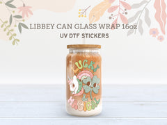 St. Patrick’s Day UV DTF Wrap | Lucky Vibes Glass Sticker UV090