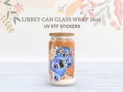 Derpy Tiger UV DTF Wrap – Kpop Demon Hunters Libbey Glass Can 16oz UV133