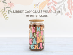 In My Praying Mama Era UV DTF Wrap for 16oz Libbey Glass Cup UV100