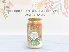 St. Patrick’s Day UV DTF Wrap | Lucky Vibes Glass Sticker UV090