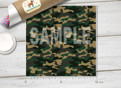 Camouflage Patterned Adhesive Vinyl 1129