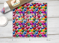 Hearts Pattern Adhesive Vinyl 1671