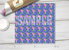 Lilly Inspired Pattern Adhesive Vinyl L157 - Donkey Craft Vinyl