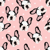 Pink French Bulldog, Cute Puppies Pattern Adhesive Vinyl 793-1