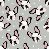 Grey French Bulldog, Cute Puppies Pattern Adhesive Vinyl 793-2
