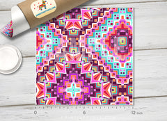 Abstract Ethnic Patterned HTV 064