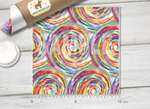 Colorful Spirals Patterned HTV 043