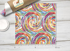 Colorful Spirals Patterned HTV 043