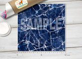 Blue Marble Patterned HTV-076