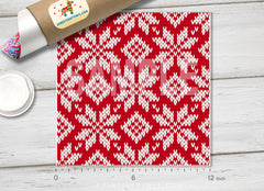Christmas Patterned Adhesive Vinyl X145 - Donkey Craft Vinyl