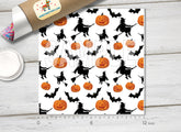 Halloween Pumpkin Patterned Adhesive Vinyl H034