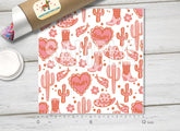 Pink Cowgirl Howdy Adhesive Vinyl 1585
