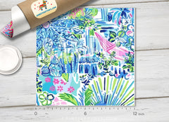 Lilly Inspired Pattern Adhesive Vinyl L112
