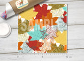 Fall Maple Leaves Pattern Adhesive Vinyl 1553