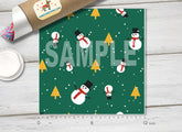 Snowman and Christmas Tree Adhesive Vinyl 1633 - Donkey Craft Vinyl