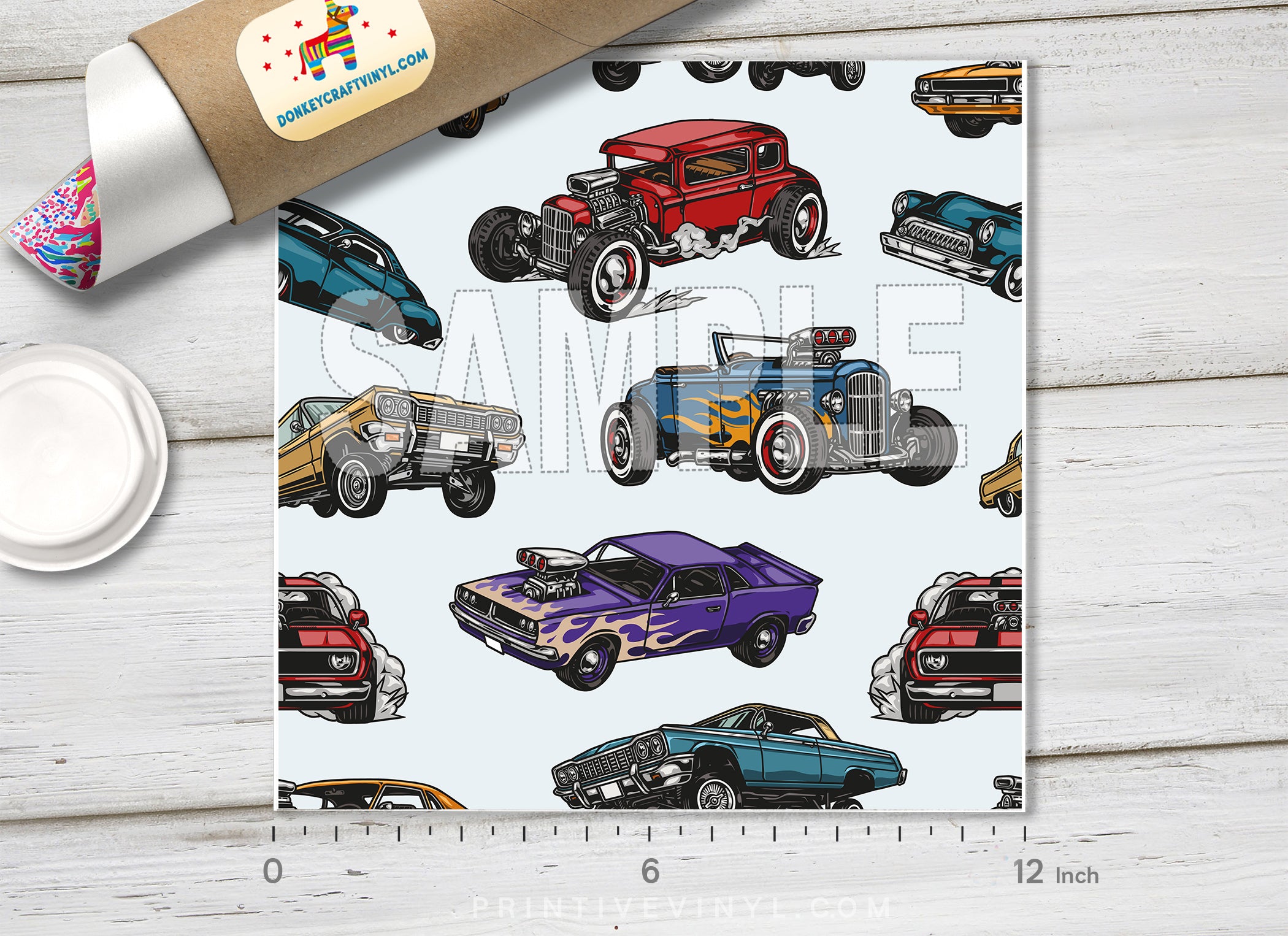 Muscle Car & Hot Rod Adhesive Vinyl 1489 - Donkey Craft Vinyl