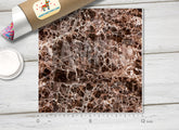 Brown Marble Patterned HTV-534