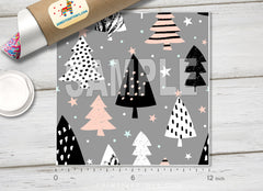 Christmas Tree Patterned Adhesive Vinyl X026
