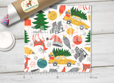 Christmas Patterned Adhesive Vinyl X113