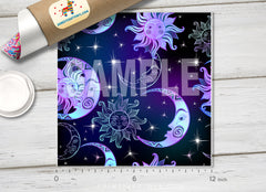 Celestial Sun and Moon Adhesive Vinyl 1352 - Donkey Craft Vinyl