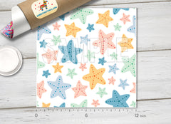 Starfish Ocean Patterned HTV 1451 - Donkey Craft Vinyl