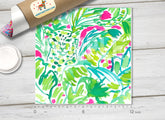 Lilly Inspired Jungle Cheetah Pattern Adhesive Vinyl L052