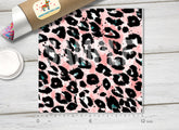 Pink Watercolor Leopard Print Adhesive Vinyl 1332 - Donkey Craft Vinyl