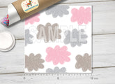 Pastel Scribble Clouds Adhesive Vinyl 1349 - Donkey Craft Vinyl