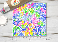 Lilly Inspired Pattern Adhesive Vinyl L139