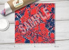 Lilly Inspired Flower Impression Pattern Adhesive Vinyl L029