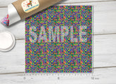 Sugar Sprinkles Patterned Adhesive Vinyl 762