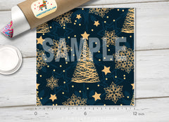 Christmas Tree Patterned Adhesive Vinyl X015