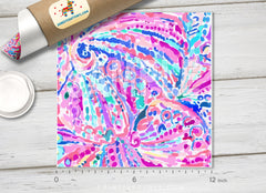 Lilly Inspired Pattern Adhesive Vinyl L123