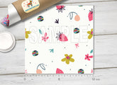 Strawberry & Spring Floral Adhesive Vinyl 1406 - Donkey Craft Vinyl