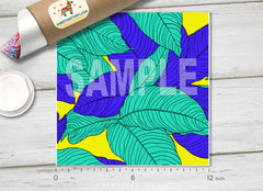 Tropical Foliage Leaves Adhesive Vinyl 1143