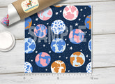 Planets, Earth, Galaxy Adhesive Vinyl Adhesive Vinyl 1290