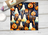 Halloween Pumpkin Patterned Adhesive Vinyl H066